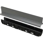ALCA AVZ101-R324 Venkovní žlab štěrbinový se symetrickým nástavcem 160 mm, nerez