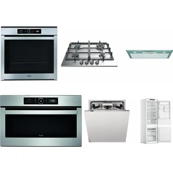 Set domácích spotřebičů WHIRLPOOL ABSOLUTE AKZM 8480 IX + WHIRLPOOL TKRL 661 IX EU + WHIRLPOOL AKR 650/1 IX + WHIRLPOOL ABSOLUTE AMW 730 IX + WHIRLPOOL WIO 3T133 PLE + WHIRLPOOL WHC18 T311