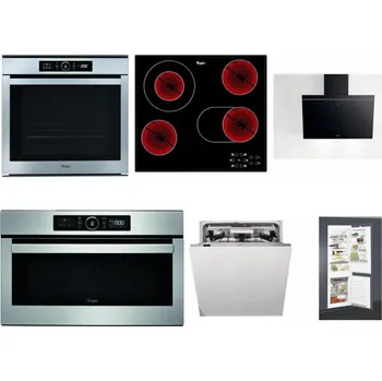 Set domácích spotřebičů WHIRLPOOL ABSOLUTE AKZM 8480 IX + WHIRLPOOL AKT 8190/BA + WHIRLPOOL AKR 62F LT K + WHIRLPOOL ABSOLUTE AMW 730 IX + WHIRLPOOL WIO 3T133 PLE + WHIRLPOOL ART 65031