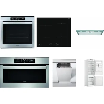 Set domácích spotřebičů WHIRLPOOL ABSOLUTE AKZM 8480 IX + WHIRLPOOL WS Q2760 BF + WHIRLPOOL AKR 650/1 IX + WHIRLPOOL ABSOLUTE AMW 730 IX + WHIRLPOOL WSIC 3M27 C + WHIRLPOOL WHC18 T311