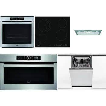 Set domácích spotřebičů WHIRLPOOL ABSOLUTE AKZM 8480 IX + WHIRLPOOL AKT 8900 BA + WHIRLPOOL AKR 650/1 IX + WHIRLPOOL ABSOLUTE AMW 730 IX + WHIRLPOOL WSIO 3O34 PFE X