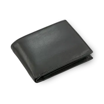 Módní doplněk Arwel Pánská kožená peněženka s vnitřní zápinkou 3 - česká výroba; černá