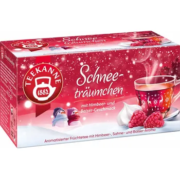 TEEKANNE VÁNOČNÍ OVOCNÝ ČAJ MALINOVÉ PUSINKY 40,5g NĚMECKO!