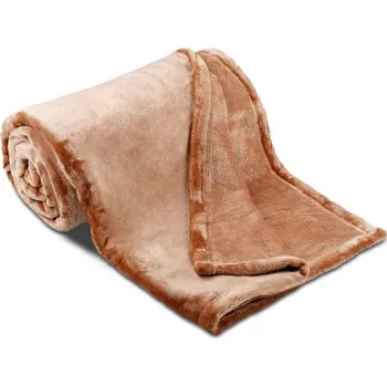 deka Sleep-well Deka mikroflanel Sleep-well ® 150x200cm, jednobarevná, čokoláda