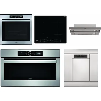 Set domácích spotřebičů WHIRLPOOL ABSOLUTE AKZM 8480 IX + WHIRLPOOL WL B8160 NE + WHIRLPOOL AKR 5390/1 IX + WHIRLPOOL ABSOLUTE AMW 730 IX + WHIRLPOOL WSBO 3O34 PF X