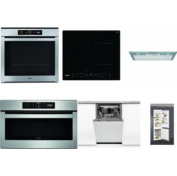 Set domácích spotřebičů WHIRLPOOL ABSOLUTE AKZM 8480 IX + WHIRLPOOL WL B8160 NE + WHIRLPOOL AKR 650/1 IX + WHIRLPOOL ABSOLUTE AMW 730 IX + WHIRLPOOL WSIO 3O34 PFE X + WHIRLPOOL ART 66112