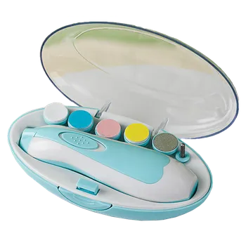 Elektrický pilník na nehty - modrý