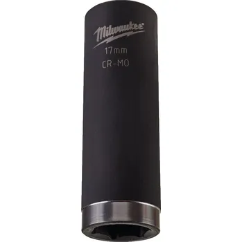 Gola hlavice MILWAUKEE Průmyslová hlavice Shockwave 3/8" HEX 17mm, prodloužená