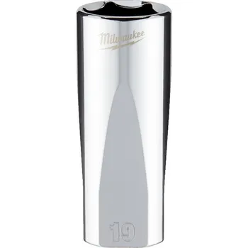Gola hlavice MILWAUKEE Průmyslová hlavice 3/8" metrická, 19 mm, prodloužená