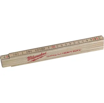 metr MILWAUKEE Dřevěný skládací metr - 2m
