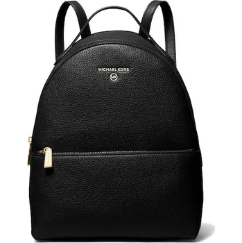 Michael Kors Valerie Medium Pebbled Leather Backpack Black