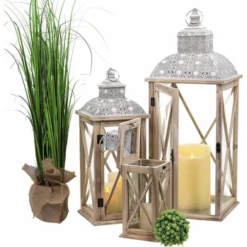 Lucerna Dřevěná lucerna MSL3060NEW - 60 cm