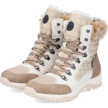 Dámské polobotky Dámská zateplená obuv M9644-60 Rieker béžová Barva: beige, Velikost: 37