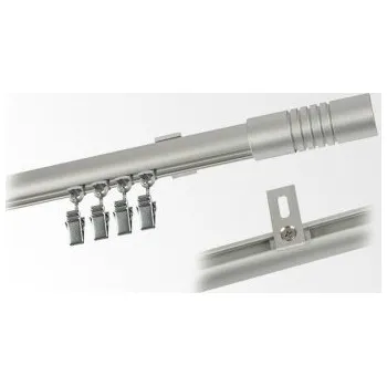 LED lišta Jednoduchá garnýž hl. profil INOX koncovka 5 Frez