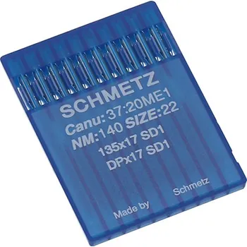 Strojové jehly pro průmyslové šicí stroje Schmetz 135X17 SD1 140