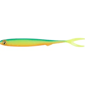 Umělá nástraha Fox Rage Gumová Nástraha Slick Finesse Super Soft UV Blue Back Chartreuse - 9 cm