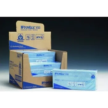 Utěrka Kimberly-Clark WYPALL* X50 Čisticí utěrka, skládané, modrá, 6x50utěrek
