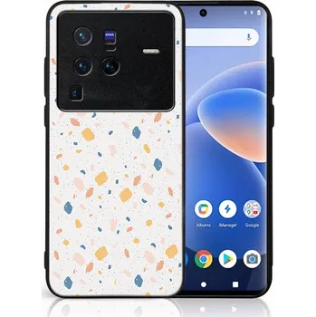 Pouzdro na tablet VSECHNONAMOBIL 50456 MY ART Ochranný obal Vivo X80 Pro -ORANGE TERRAZZO (165)