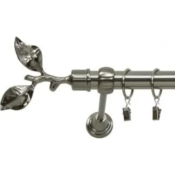 Garnýž Kovová garnýž Efekt-nerezová oceľ Ø 19 mm - List rose