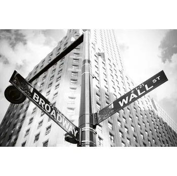 Fototapeta DIMEX | Vliesová fototapeta Wall Street a Brodway MS-5-3005 | 375 x 250 cm | bílá, černá + Vliesová fototapeta na stěnu DIMEX Wall Street a Brodway MS53005 v rozměru 375 x 250 cm + lepidlo zdarma