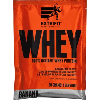 Protein Extrifit 100 % Whey Protein - vzorek 30g Banán