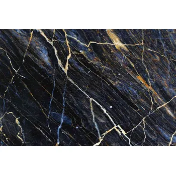 Fototapeta DIMEX | Vliesová fototapeta Textura tmavého mramoru MS-5-2463 | 375 x 250 cm | modrá, zlatá, černá, žlutá + Vliesová fototapeta na stěnu DIMEX Textura tmavého mramoru MS52463 v rozměru 375 x 250 cm + lepidlo zdarma