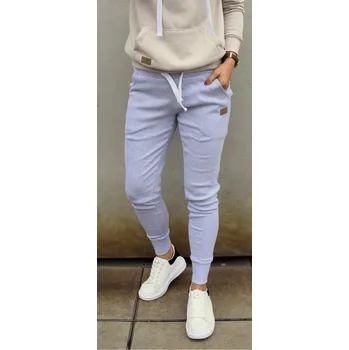 tepláky M.ASCH-Be original Ribbed - Grey Melange XS