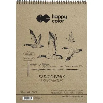 Happy Color Skicák se spirálou - Ptáci A4