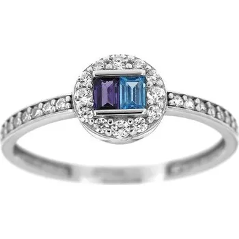 Prsten Zlatnictví U Kostela Dámský prsten s barevnými kameny 2128 56 3158-20676663 56 mm