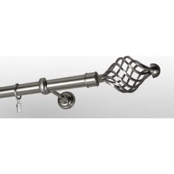 Efekt-nerezová oceľ Ø 25 mm - koncovka Navona tyč hladká