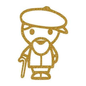 samolepka Dědeček 001 levá (92 - Ultra Metalic zlatá) SAMOLEPKA NA AUTO, NÁLEPKA, FÓLIE, POLEP, TUNING, VLASTNÍ TEXT, TISK, AUTOSAMOLEPKY.cz, POLEPY, OBRÁZEK, LOGO, 3D STICKERS