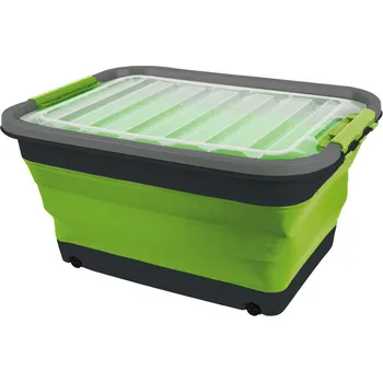 Úložný box CAMP4 Úložný box 30l skládací s víkem a kolečky Varianta: Skládací box 30l, skládací
