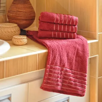 Ručník Ručník EMA, vínový, 500g/m2, 50x100cm