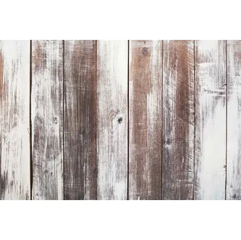 Fototapeta DIMEX | Vliesová fototapeta Stíraná dřevěná prkna MS-5-2577 | 375 x 250 cm | bílá, hnědá + Vliesová fototapeta na stěnu DIMEX Stíraná dřevěná prkna MS52577 v rozměru 375 x 250 cm + lepidlo zdarma