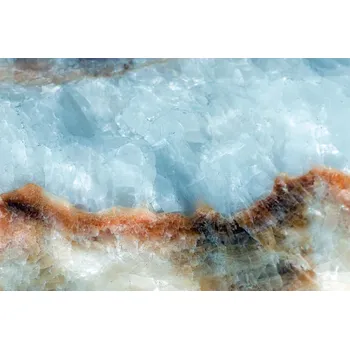 Fototapeta DIMEX | Vliesová fototapeta Světle modré krystaly MS-5-2450 | 375 x 250 cm | modrá, černá, hnědá + Vliesová fototapeta na stěnu DIMEX Světle modré krystaly MS52450 v rozměru 375 x 250 cm + lepidlo zdarma