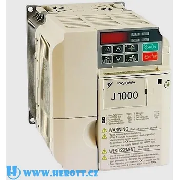 Frekvenční měnič YASKAWA J1000, měnič frekvence 0.75kW, typ CIMR-JC4A0004BAA