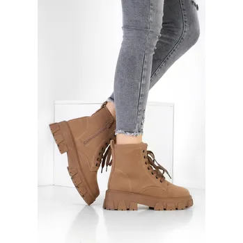 Dámská zimní obuv DoAndBe Kotníkové boty na hrubé podrážce HL-2027-2BE Velikost: 36