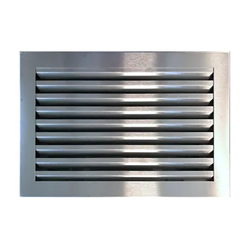 Větrací mřížka Ventilační mřížka M&D 400x300 mm nerezová (větrací mřížka 400*300 mm nerez s pevnými lamelami)