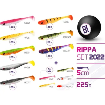 Umělá nástraha Sada nástrah BOMB Rippa barvy 2022 5cm / 225ks