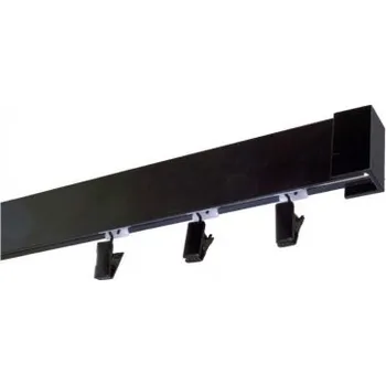 Garnýž Modern jednoduchá 120-300 cm černá