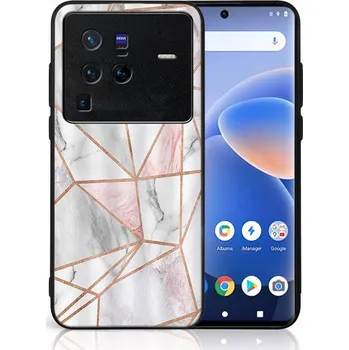 Pouzdro na tablet VSECHNONAMOBIL 50432 MY ART Ochranný obal Vivo X80 Pro -PINK MARBLE (143)