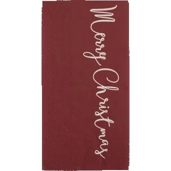 Papírový ubrousek Vánoční papírové ubrousky Merry Christmas - 16 ks