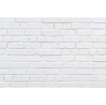 Fototapeta DIMEX | Vliesová fototapeta Bílé cihlové pozadí MS-5-2660 | 375 x 250 cm | bílá + Vliesová fototapeta na stěnu DIMEX Bílé cihlové pozadí MS52660 v rozměru 375 x 250 cm + lepidlo zdarma