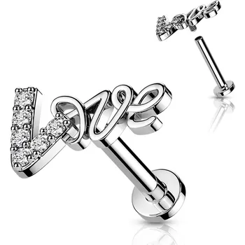 Piercing Šperky4U Piercing do brady Love - LB1097ST-1206