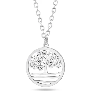 Řetízek biju Řetízek z chirurgické oceli + přívěsek, strom života s krajinou 3001634