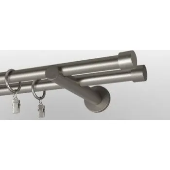 Garnýž Kovová garnýž Satin nickel Ø 19mm koncovka - Pullo