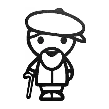 samolepka Dědeček 001 levá (63 - škrábaný kov černý) SAMOLEPKA NA AUTO, NÁLEPKA, FÓLIE, POLEP, TUNING, VLASTNÍ TEXT, TISK, AUTOSAMOLEPKY.cz, POLEPY, OBRÁZEK, LOGO, 3D STICKERS