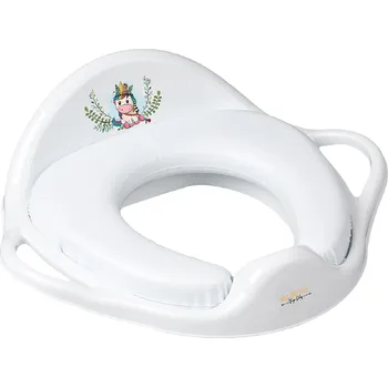 Nočník Tega Dětské sedátko na WC měkké Wild & Free jednorožec bílé