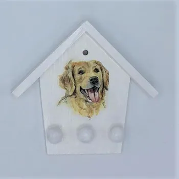 Věšák Věšáček Labrador (věšáček na klíče, na utěrky s pejskem, pes)