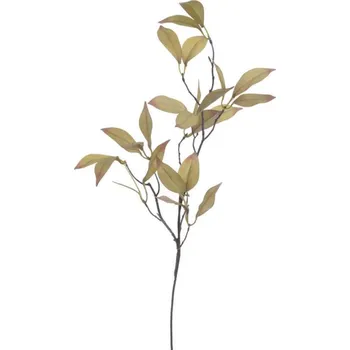 umělá květina Podzimní větvička 80 cm - zelené listy
